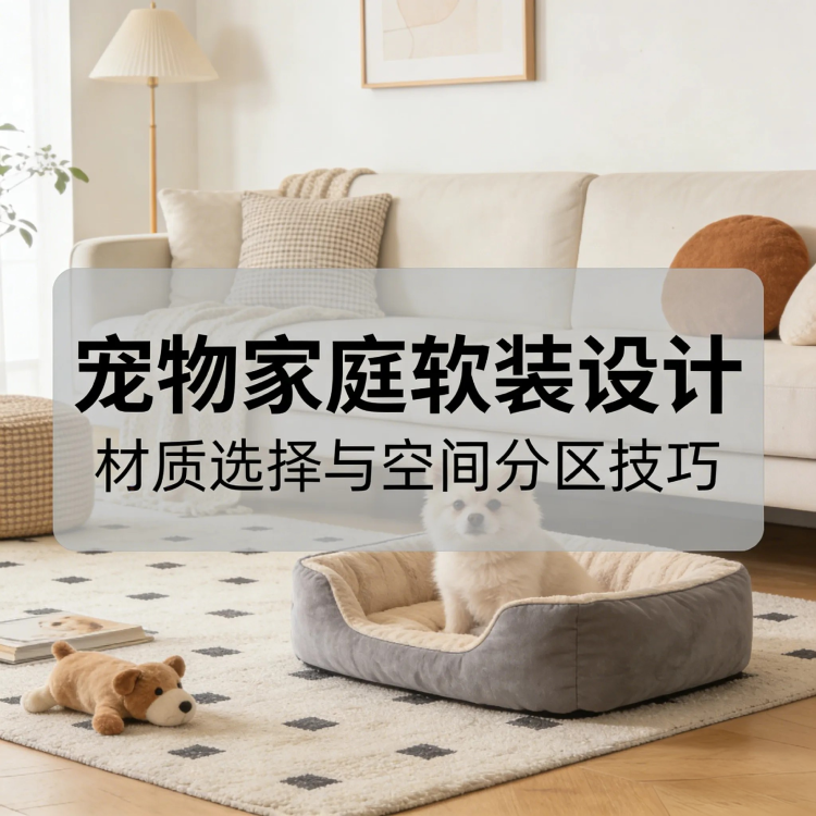 宠物家庭软装设计：耐抓、易清洁 + 空间分区技巧