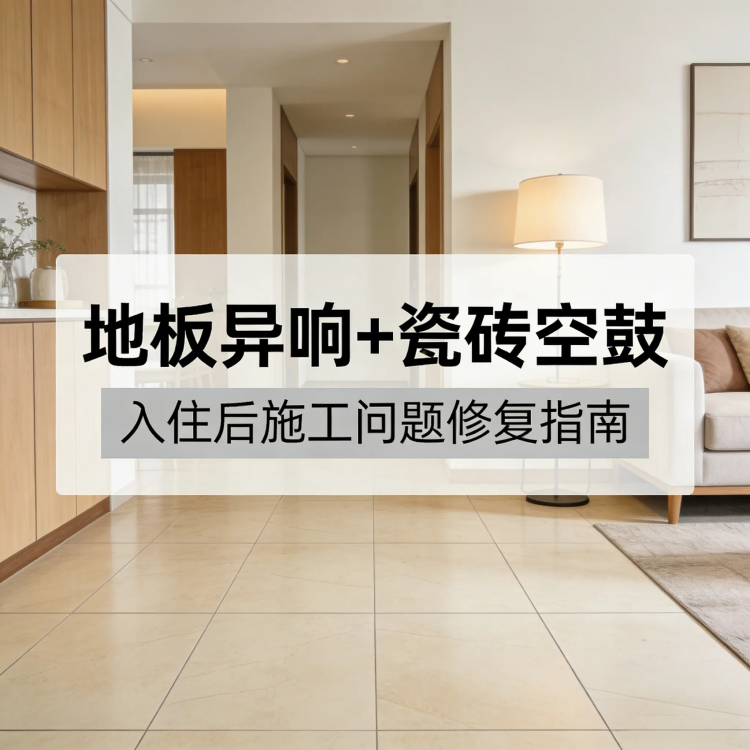 地板异响、瓷砖空鼓？入住后施工问题修复指南