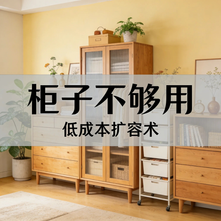 柜子不够用？低成本扩容术：墙面、缝隙、家具升级指南